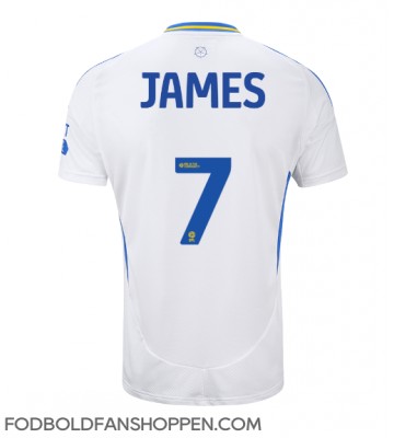 Leeds United Daniel James #7 Hjemmebanetrøje 2024-25 Kortærmet